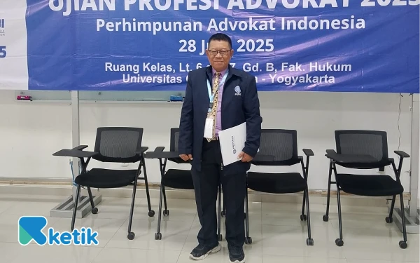 Foto Pengamat (Observer) Ujian Profesi Advokat PERADI tahun 2025, Suyanyo Siregar SH. (Foto: S Siregar/Ketik)