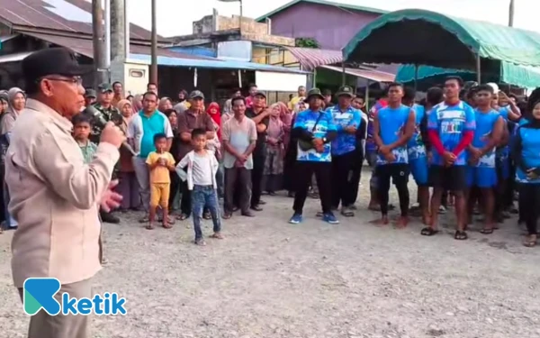 Foto Wakil Bupati Simeulue, Nusar Amin, Saat Penutupan Ajang Pra-Pekan Olahraga Aceh (Pra-PORA) 2025 untuk Cabang Olahraga Dayung,  (Foto/Helman/Ketik)