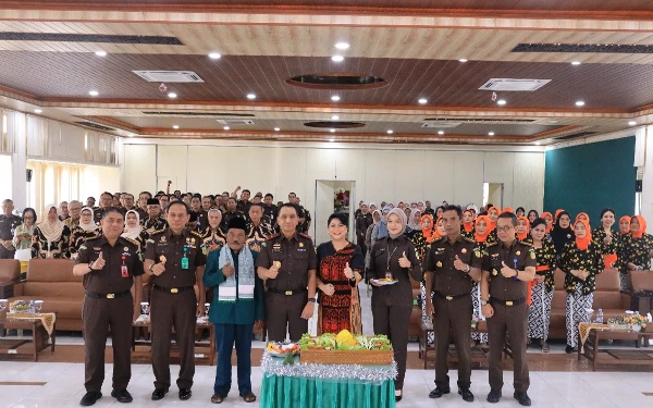 Foto Kejati DIY menggelar acara syukuran Hari Bhakti Adhyaksa (HBA) tahun 2025 di Aula Kejati DIY, Selasa 22 Juli 2025. (Foto: Penkum Kejati DIY for Ketik)