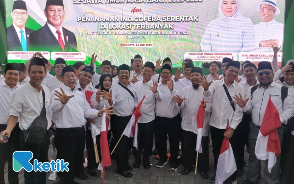 Foto Seluruh Pengurus DPC HKTI Kota Malang usai pelantikan di Kantor Gubernur Jawa Timur, Surabaya, Kamis, 24 Juli 2025. (Foto: Ketik)