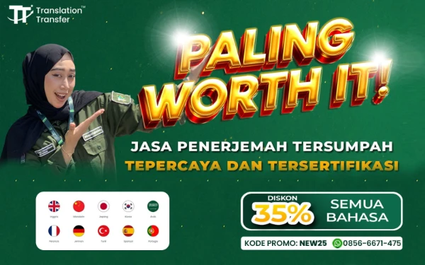 Foto Jasa penerjemah tersumpah terpercaya dan tersertifikasi (Foto: dok. Translation Transfer)
