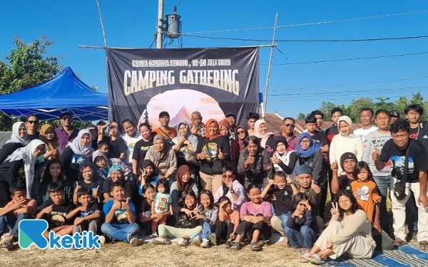Foto Sebagian dari peserta Camping Gathering GPA MF beberapa waktu lalu. (Foto: Fajar Rianto/Ketik)