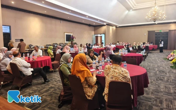 Foto ‎Peserta kegiatan Penguatan Koordinasi Lintas Program pada Lintas Batas Malang Raya dalam Pencegahan dan Pengendalian DBD dan PD3I, Rabu 13 Agustus 2025. (Foto: Sholeh/Ketik)