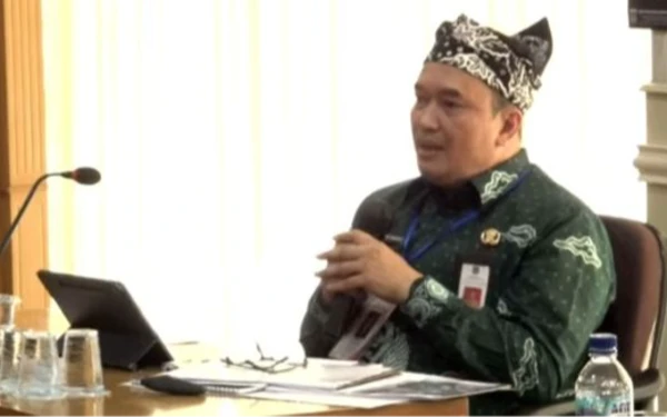 Foto Kepala DPKPCK Kabupaten Malang Budiar ketika mengikuti wawancara Seleksi Sekda Kabupaten Malang. (Foto: BKPSDM Kabupaten Malang)