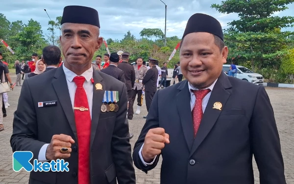 Foto Dua anggota DPRD Halmahera Selatan Fraksi PKS Jusuf Nijar dan Iwan Nan (Foto: Mursal/Ketik)