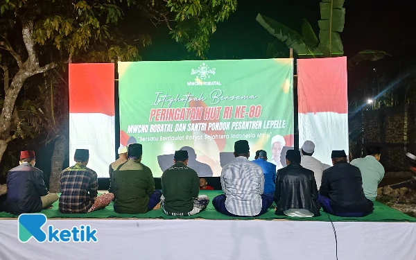 Foto Acara istighosah MWC NU Robatal (Foto: Mat Jusi/Ketik).