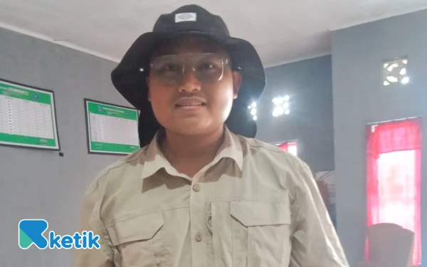 Foto Foto Raffi Bimo, perwakilan konsultan dari Lembaga Wana Aksara.
( Foto Riman/ Ketik)