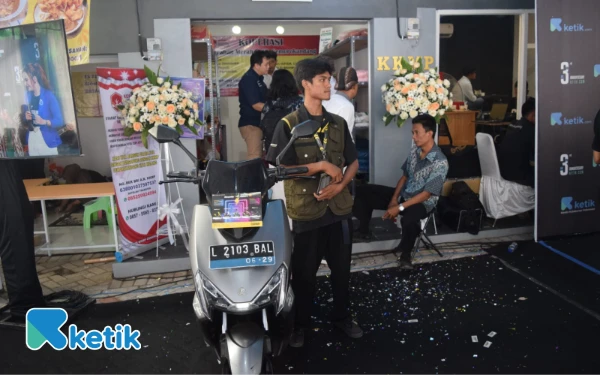 Foto Motor listrik unggulan United Motor Jawa Timur tampil di HUT ke-3 Ketik.com, Selasa, 9 September 2025. (Foto: Ketik)