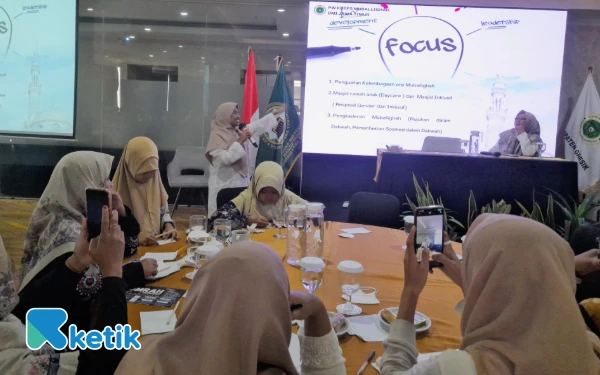Foto sesi diskusi PW Korps Muballighah DMI Jawa Timur