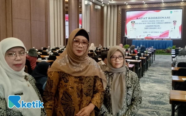 Foto Dinsos Kabupaten Malang ketika Rakor BLT DBHCHT (Foto: Binar Gumilang/Ketik)