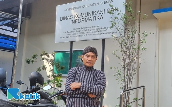 Foto Kepala Diskominfo Sleman Budi Santosa. (Foto: Fajar Rianto/Ketik)