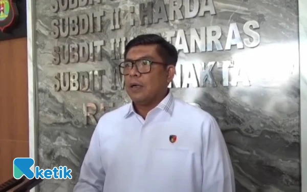 Foto Direktur Reserse Kriminal Umum Polda Lampung, Kombes Pol Indra Hermawan. Selasa (23/9/2025).( Foto : Andriego Ketik.co.id)