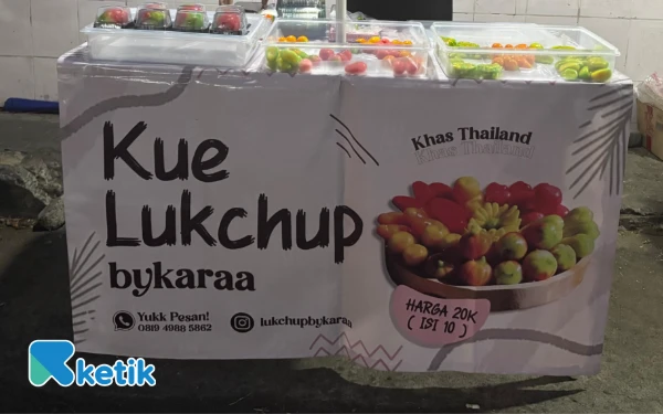 Foto Lapak Penjual Kue Lukchupbykaraa. (Foto: Febria Eka Restanti/Ketik)