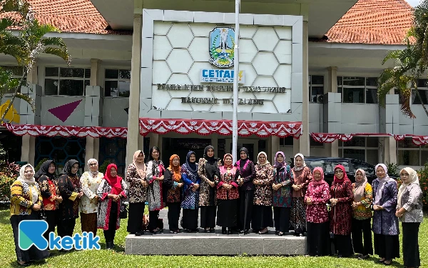 Foto Para Ketua dan Perwakilan TP PKK di wilayah kerja Bakorwil III Malang. (Foto: Lutfia/Ketik)