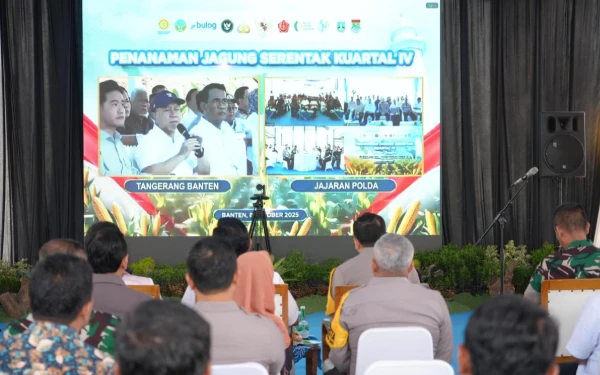Foto Suasana saat peserta di DIY mengikuti video conference (vicon) bersama Mabes Polri dan jajaran polda se-Indonesia, terpusat di Banten. (Foto: Bidhumas Polda DIY for Ketik)