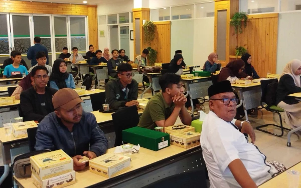 Foto Kafilah Unisma saat disambut di Kantor Pusat Unisma (Aris/ ketik)