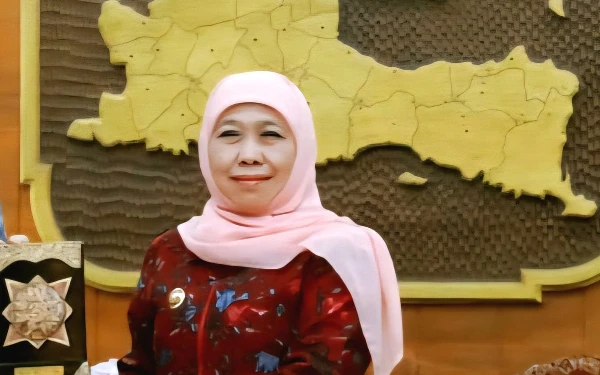 Foto Gubernur Jawa Timur Khofifah Indar Parawans di Gedung Negara Grahadi Surabaya beberapa waktu lalu. (Foto: Biro Adpim Pemprov Jatim)