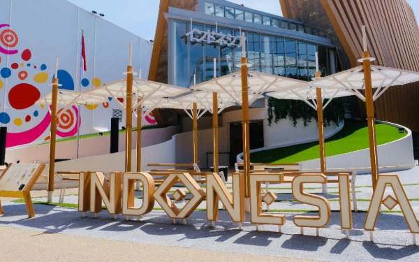 Foto Tampak depan Paviliun Indonesia di Expo 2025 Osaka (Foto: Web resmi Paviliun Indonesia)