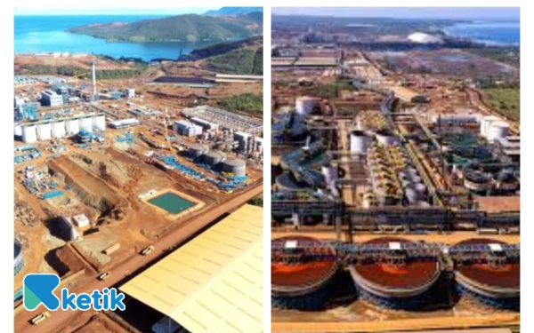 Foto Hilirisasi industri Nikel di pulau Obi ( foto Riman/ ketik)