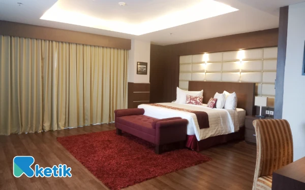Foto Bed di President Suites Ijen Suites Resort & Convention Malang. (Foto: Aliyah/Ketik)