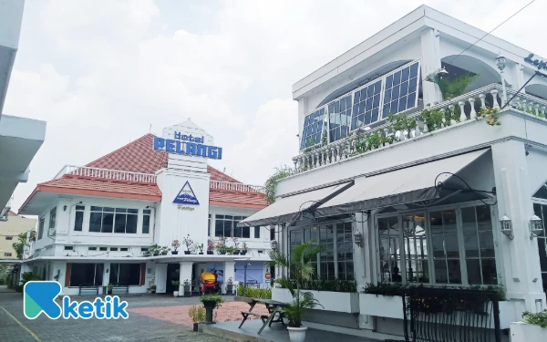Foto Pemandangan Hotel Pelangi Malang dari depan. (Foto: Aliyah/Ketik)