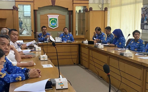 Foto Disparbud Kabupaten Malang ketika menerima juri WIA sebelum kunjungan ke Desa Sumberdem. (Foto: Disparbud Kabupaten Malang)