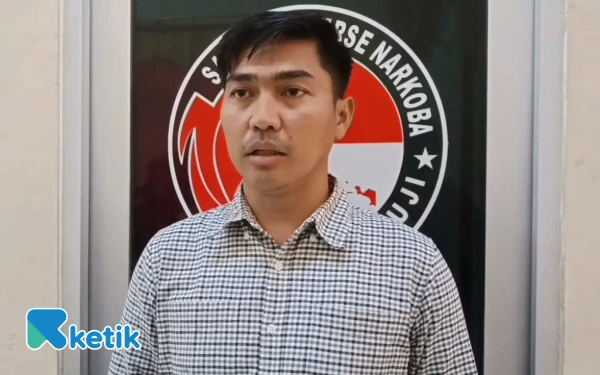 Foto Ipda Reza Ferdian M Kanit 1 Satresnarkoba Polres Mesuji.( Foto : Andriego Ketik.com)