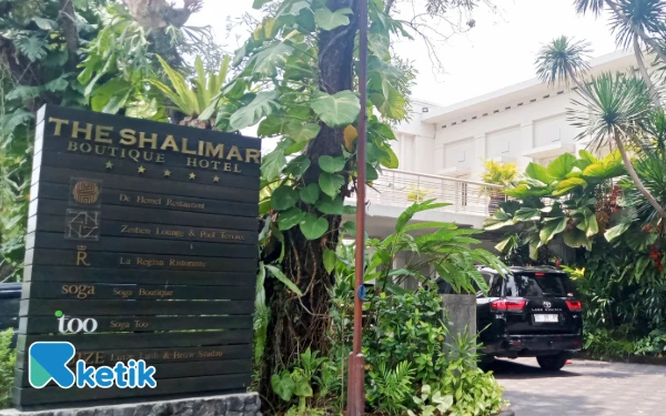 Foto View The Shalimar Boutique Hotel Malang dari depan. (Foto: Aliyah/Ketik)