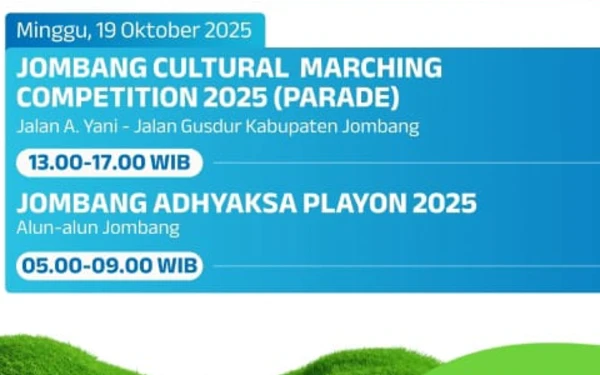 Foto Jadwal acara Jombang Fest 2025. (Foto: Pemkab Jombang)