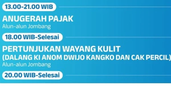 Foto Jadwal acara Jombang Fest 2025. (Foto: Pemkab Jombang)