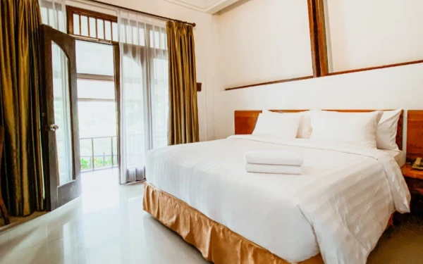 Foto View kamar tipe cottages di Hotel Tidar Malang. (Foto: Dok. Hotel Tidar Malang)