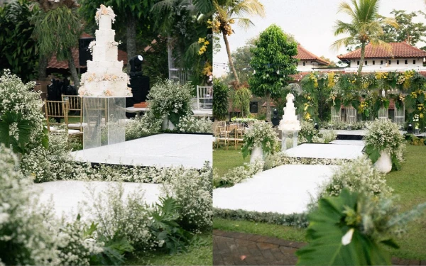 Foto Pemandangan Padmadewi Garden Wedding Event di Hotel Tidar Malang. (Foto: Dok. Hotel Tidar Malang)