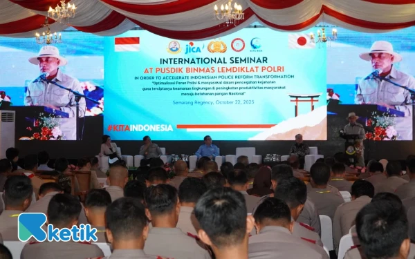 Foto HM Arum Sabil saat memaparkan metode ketahanan pangan. (Foto: Dok. Ketik.com)
