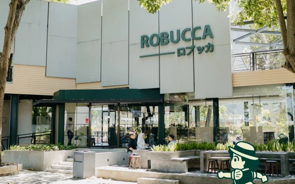 Foto Pemandangan Robucca Cafe Malang tampak depan. (Foto: Dok. robucca.id)