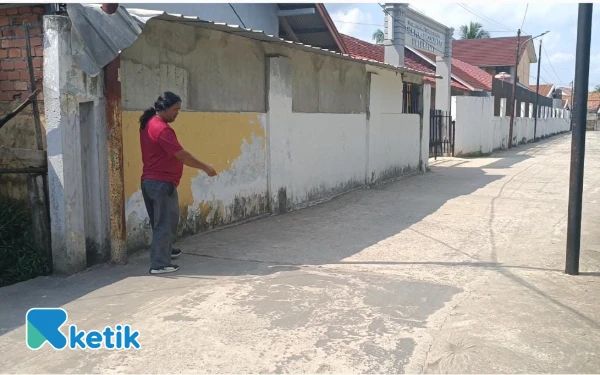 Foto Lokasi aksi percobaan penculikan di JalanDI Panjaitan, Lorong Pegagan, SU II, Jumat 31 Oktober 2025 (Foto: Yola/Ketik.com)