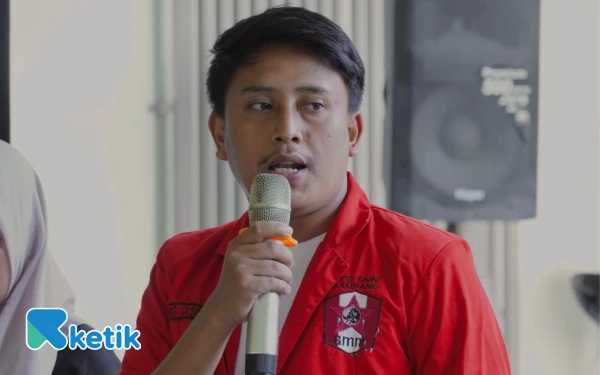 Foto Bung Asbul sekretaris DPC GMNI Sampang (Foto: Mat Jusi/Ketik.com).