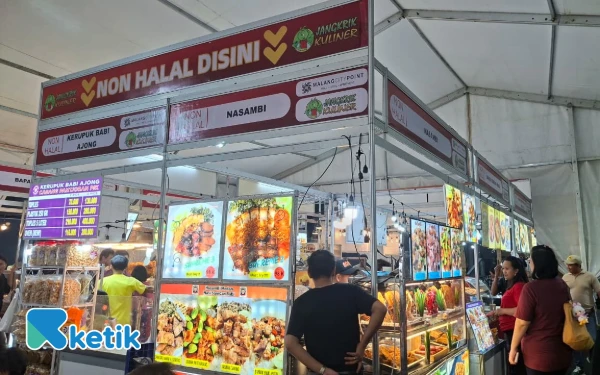 Foto View area non-halal di Warisan Rasa Asia dan Nusantara. (Foto: Aliyah/Ketik.com)