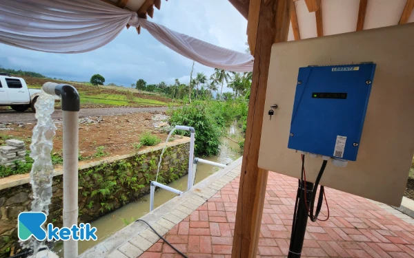 Foto Pompa Air Tenaga Surya Lorentz. (Foto: Naufal/ketik.com)