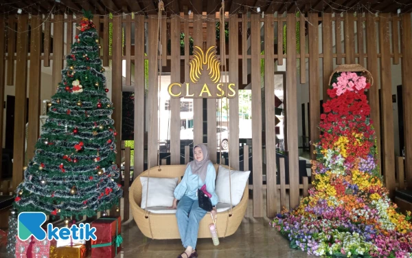 Foto View lobi di Class Premium Guest House. (Foto: Aliyah/Ketik.com)