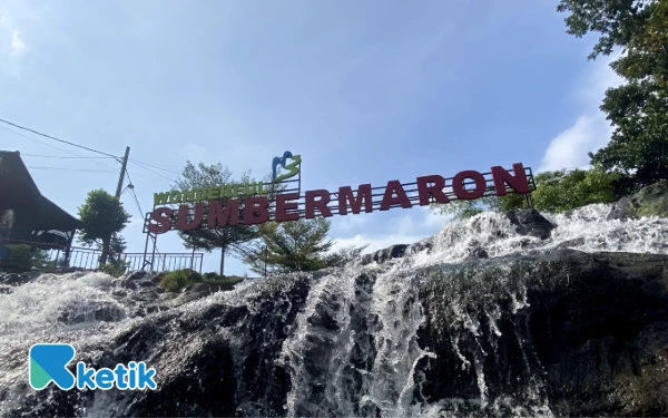 Foto View aliran air yang segar di Sumber Maron Malang. (Foto: Aliyah/Ketik.com)