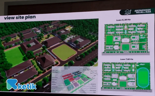 Foto Desain Sekolah Rakyat di Kabupaten Malang. (Foto: Binar Gumilang/Ketik.com)