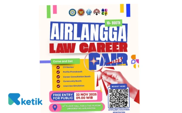 Foto Event Airlangga Law Career Fair (ALCF) 2025 digeber hari ini Sabtu (22 November 2025). (Foto: BEM FH Unair)