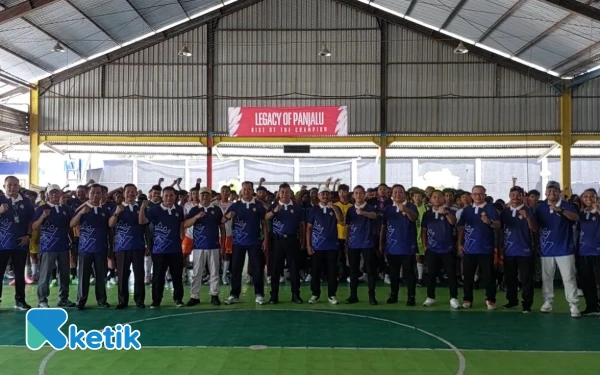 Foto Ajang Futsal Bupati Kediri Cup 2025 di Holiday Pare, Sabtu (22/11/2025). (foto : Aan for Ketik).