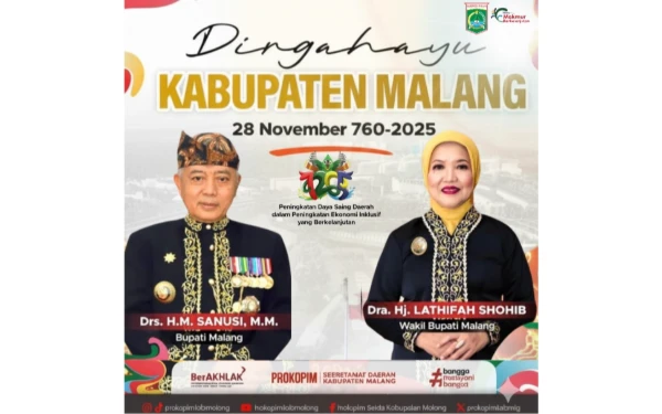 Foto Ucapan Hari Jadi ke-1265 Kabupaten Malang (Foto: Prokopim Kabupaten Malang)