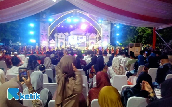 Foto Pembukaan MTQ Tingkat Kabupaten Lebak dibuka dengan Rempak Bedug. (Foto: Abdul Kohar/Ketik.com)