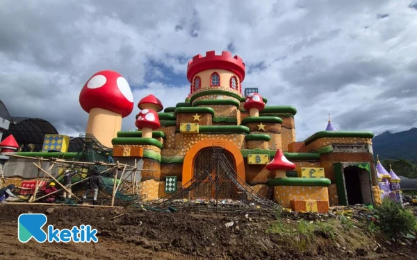 Foto Batu Fantasy Garden di Jalan Welirang, Tulungrejo, Kecamatan Bumiaji Kota Batu siap beroperasi jelang Lebaran. (Foto: BFG for ketik.com)