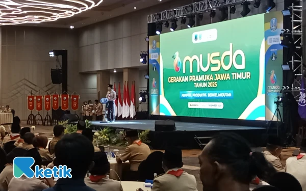 Foto Musyawarah Daerah Kwarda Pramuka Jawa Timur di Hotel Mercure Surabaya (Foto: Martudji/Ketik.com)