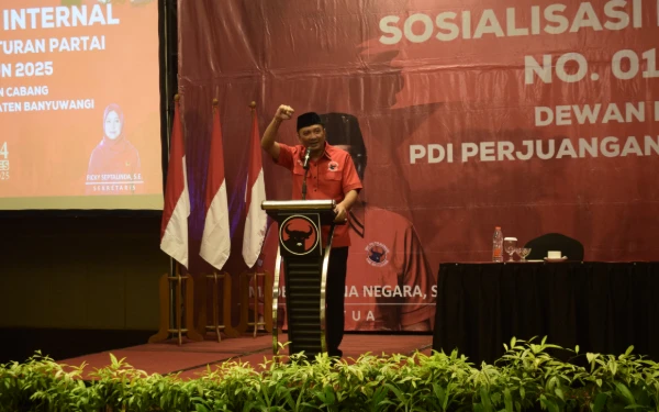 Foto ketua DPC PDI Perjuangan Kabupaten Banyuwangi