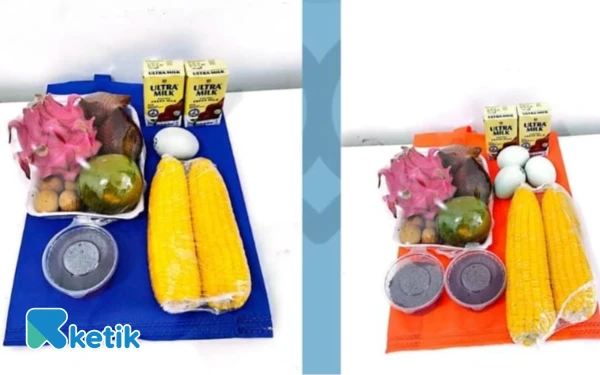 Foto Menu MBG di SPPG Tanggumong 003 pada tanggal 23 Desember 2025 (Foto: Mat Jusi/Ketik.com)