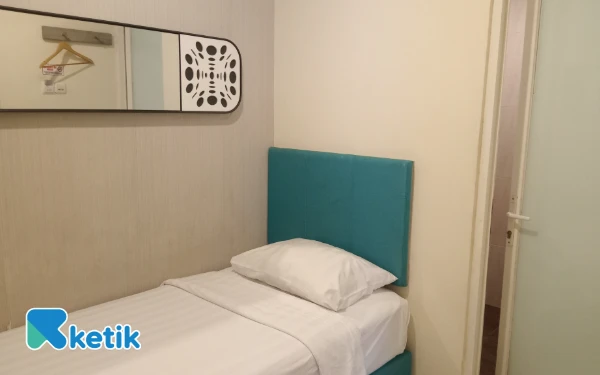 Foto View tipe Bussines Room di Front One Budget Hotel Malang. (Foto: Aliyah/Ketik.com)